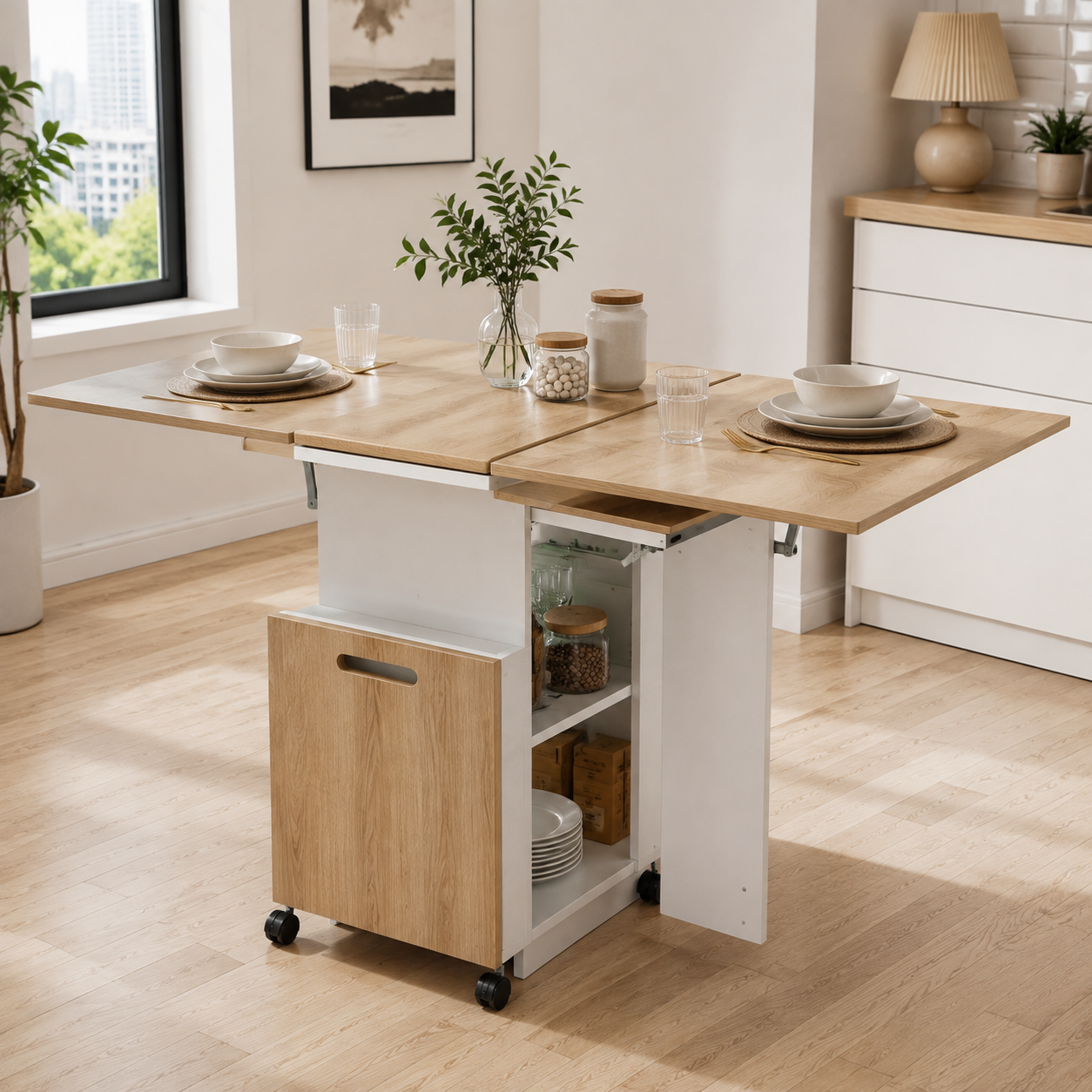 Movellaq™ AriaFold Compact Dining Extension Table